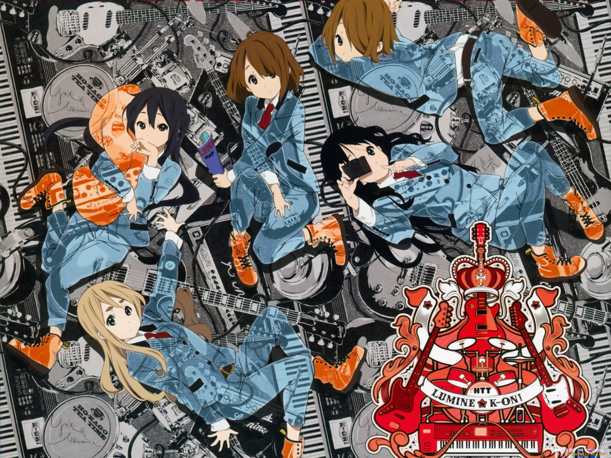 Обои Аниме K-ON!, обои для рабочего стола, фотографии аниме, on, k-on Обои  для рабочего стола, скачать обои картинки заставки на рабочий стол.